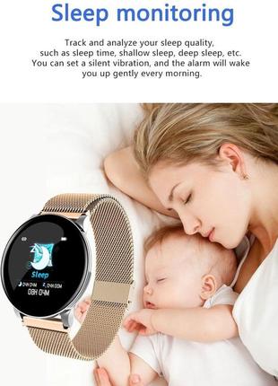 Умные смарт часы smart watch vb23w-g с тонометром, пульсометром. фитнес браслет трекер5 фото