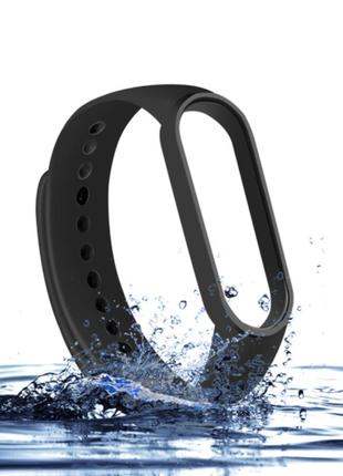 Силіконовий ремінець для фітнес браслета трекера xiaomi mi band m3 синій3 фото