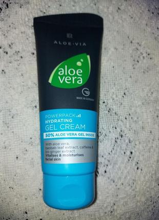 Lr aloe via men care powerpack зволожуючий крем-гель для обличчя.