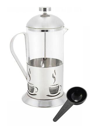 Заварник френч-прес ofenbach km-100606 800мл з мірною ложкою для чаю та кави