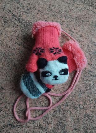 Зимові рукавички для дівчинки від 6 міс до 2х рочків