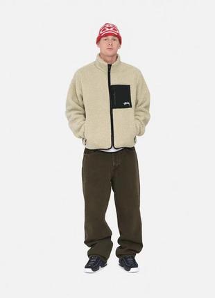 Флисовая куртка stussy 8 ball