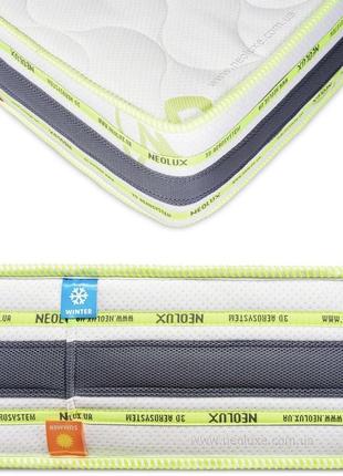 Ортопедичний матрац у вакуумній упаковці neolux 160x190,160x200 neoflex 3d comfo зима-літо2 фото