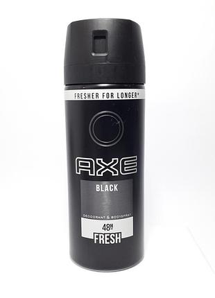 Дезодорант спрей чоловічий axe black/блек/48h