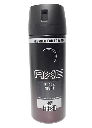 Дезодорант спрей мужской axe black night/ блек найт /48h
