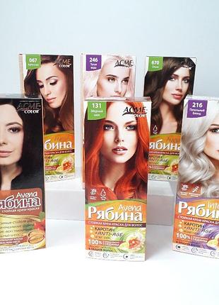 Крем - фарба для волосся "acme - color" горобина