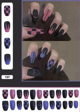 Накладные ногти 24 штуки