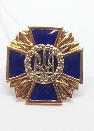 Золотий значок-тризуб. артикул 160046