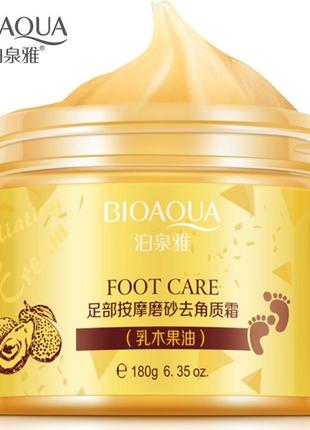 Крем скатка для ног очищение и питание с авокадо bioaqua foot care avocado (180г)