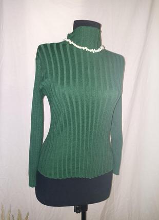 Водолазка смварагдова трендовий актуальний светр гольф2 фото