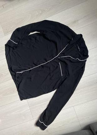 Сорочка в білизняному піжамному стилі zara зара, рубашка в пижамном  бельевом стиле виктория сикрет victoria’s secret