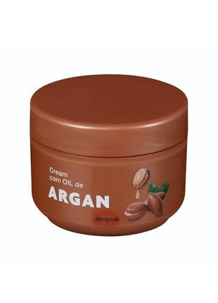 Крем для тіла живильний з аргановою олією deliplus crema con aceite de argan 250 мл іспанія