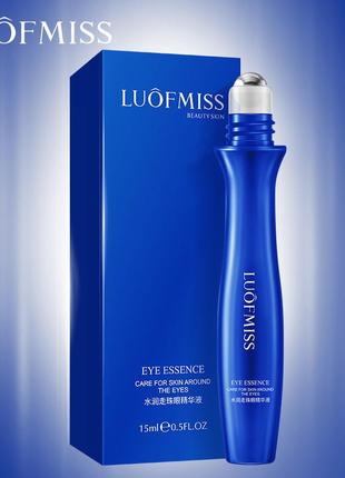 Сироватка для шкіри навколо очей з роликом luofmiss eye essence skin care for around the eye (15мл)