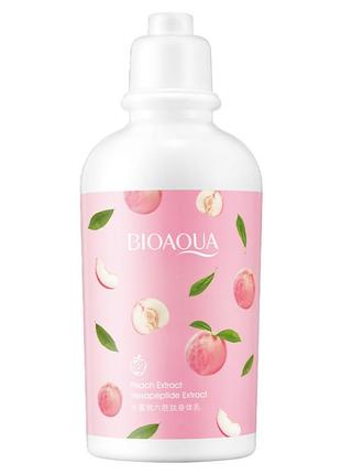 Восстанавливающий лосьон для тела с персиком и лактобактериями bioaqua peach extract hexapeptide extract