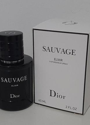 Мужские духи dior sauvage elixir [tester] 60 ml диор савар эликсир (тестер) 60 мл.