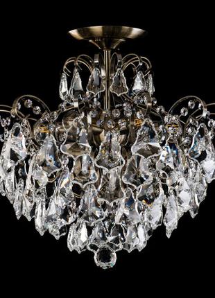 Стельова люстра кришталева 50179/6 ab/wt2 фото