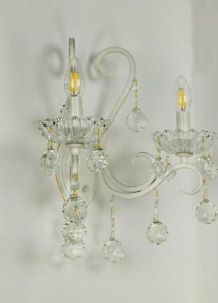 Бра белое с патиной в стиле прованс 3495/2w
