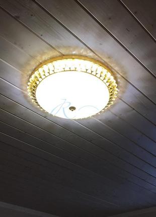 Люстра стельова золото велика 2943/8-550 fg6 фото