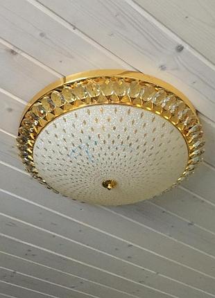 Люстра стельова золото велика 2943/8-550 fg4 фото