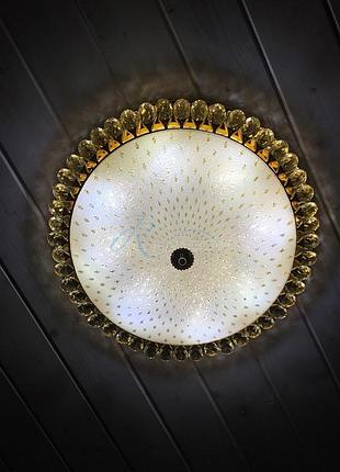 Люстра стельова золото велика 2943/8-550 fg5 фото