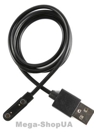 Магнитный зарядный кабель 2pin/8mm для смарт-часов. зарядное зарядка магнитная для умных часов фитнес браслета1 фото