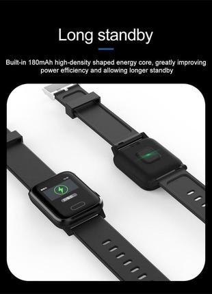 Смарт годинник smart watch hi16 фітнес браслет жіночі чоловічі розумні годинник трекер червоний8 фото