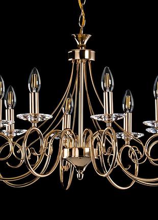 Люстра под свечу золото 50308/8 fg