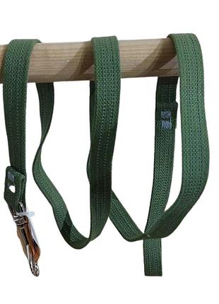 Світловідбивний брезентовий повідець для собак довжина 1.5 м, ширина 25 мм.