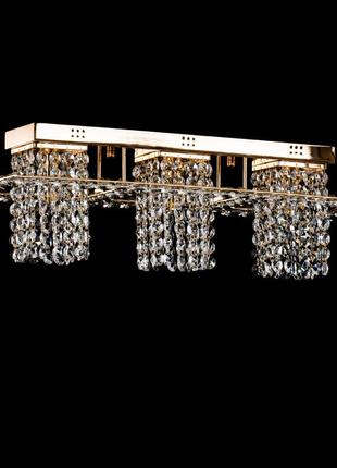 Люстра хрустальная потолочная золото 50210/3 fg/wt
