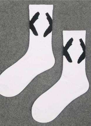 Шкарпетки високі х suprcooks 39-42 білий з принтом