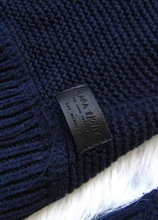 Теплая вязаная тепла в'язана кофта светр свитер джемпер zara knitwear3 фото