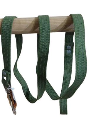 Світловідбивний брезентовий повідець для собак довжина 1.5 м, ширина 20 мм.