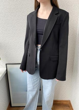 Пиджак, блейзер, черный, h&m