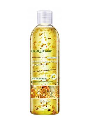 Гель для душу bioaqua abstract fresh petals shower gel 250 мл золотий османтус зволожуючий