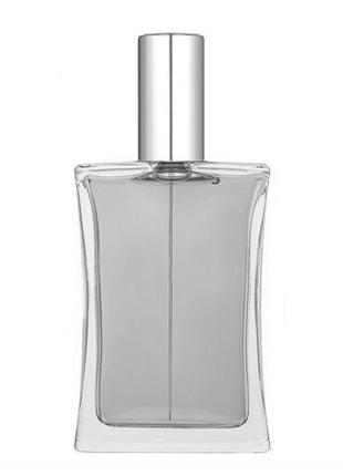 Прозорий флакон для парфумерії імідж 100 мл. з металевим спреєм срібло