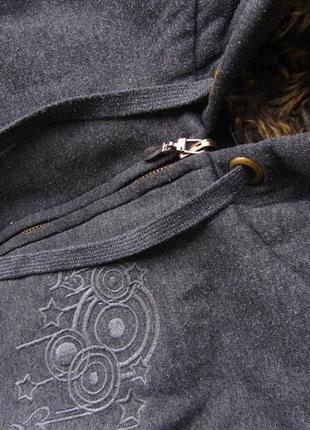 Очень теплая тепла кофта светр свитер джемпер худи толстовка с капюшоном zara2 фото