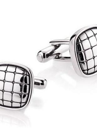 Серебряные запонки