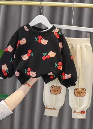 Теплый костюм для девочек