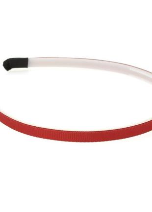 Заготовка для обруча с репсовой лентой 0,7 см (упаковка 12 шт) бордовая