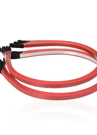 Заготовка для обруча с атласной лентой 0,7 см (упаковка 12 шт) коралловая