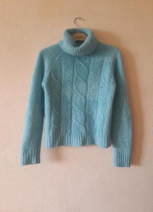 Светр жіночий блакитний теплий м'який s-m