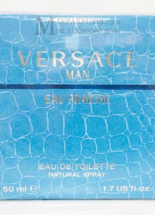 Оригінал versace versace man eau fraiche edt 50 ml m чоловіча туалетна