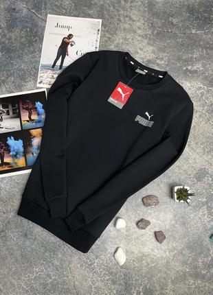 Теплый свитшот на флисе puma