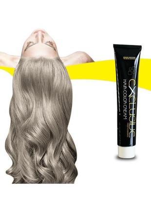 Стойкая крем краска для волос пепельный платиновый блонд 10.1 εxclusive hair color cream 100 мл2 фото