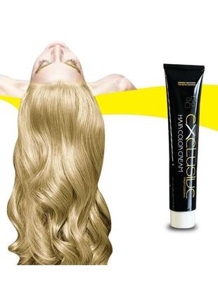 Стійка крем-фарба для волосся ірис супер-блонд 12.3 εxclusive hair color cream 100 мл2 фото