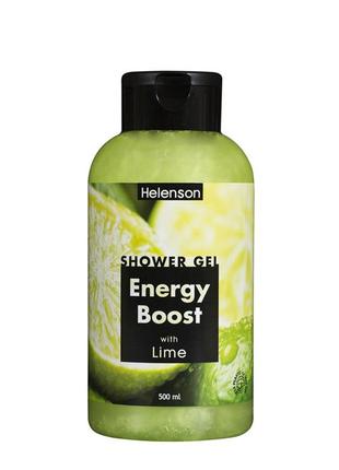 Гель для душу лайм helenson shower gel energy with boost lime 500 ml