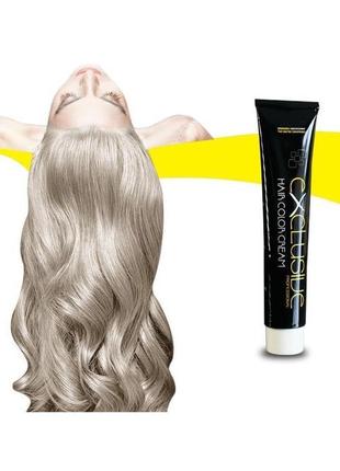 Стійка крем-фарба для волосся перловий попелястий блонд 12.81 εxclusive hair color cream 100 мл2 фото