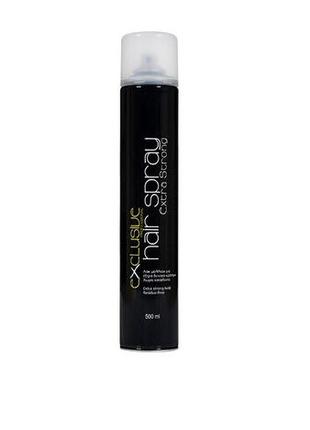 Лак для волосся екстра сильної фіксації εxclusive professional hair spray 500 ml