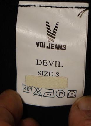 Плотная черная бесподкладочная куртка - ветровка voi jeans  англия. s.5 фото
