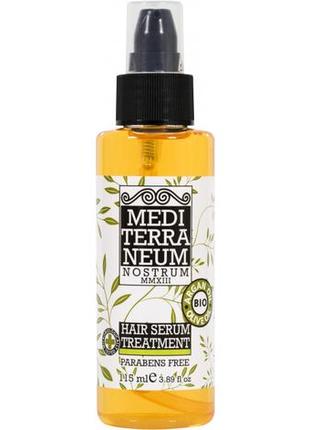 Cыворотка для волос с маслами аргании и оливы mediterraneum nostrum serum treatment 115 ml